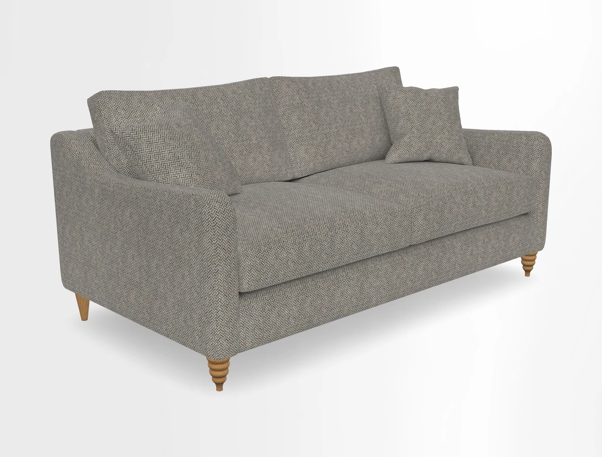 Rye 3 Seater Sofa in Herringbone Shadow