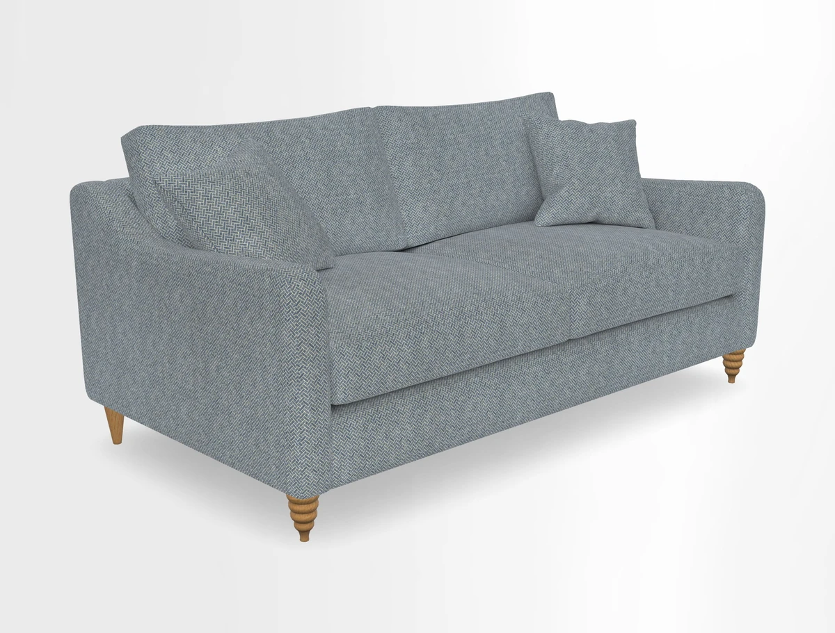 Rye 3 Seater Sofa in Herringbone Shadow