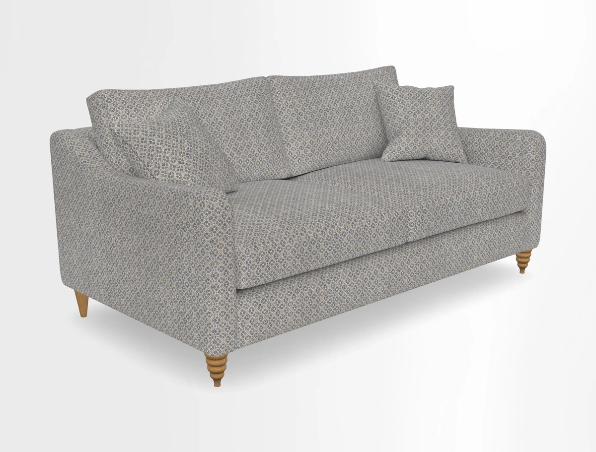 Rye 3 Seater Sofa in Herringbone Shadow
