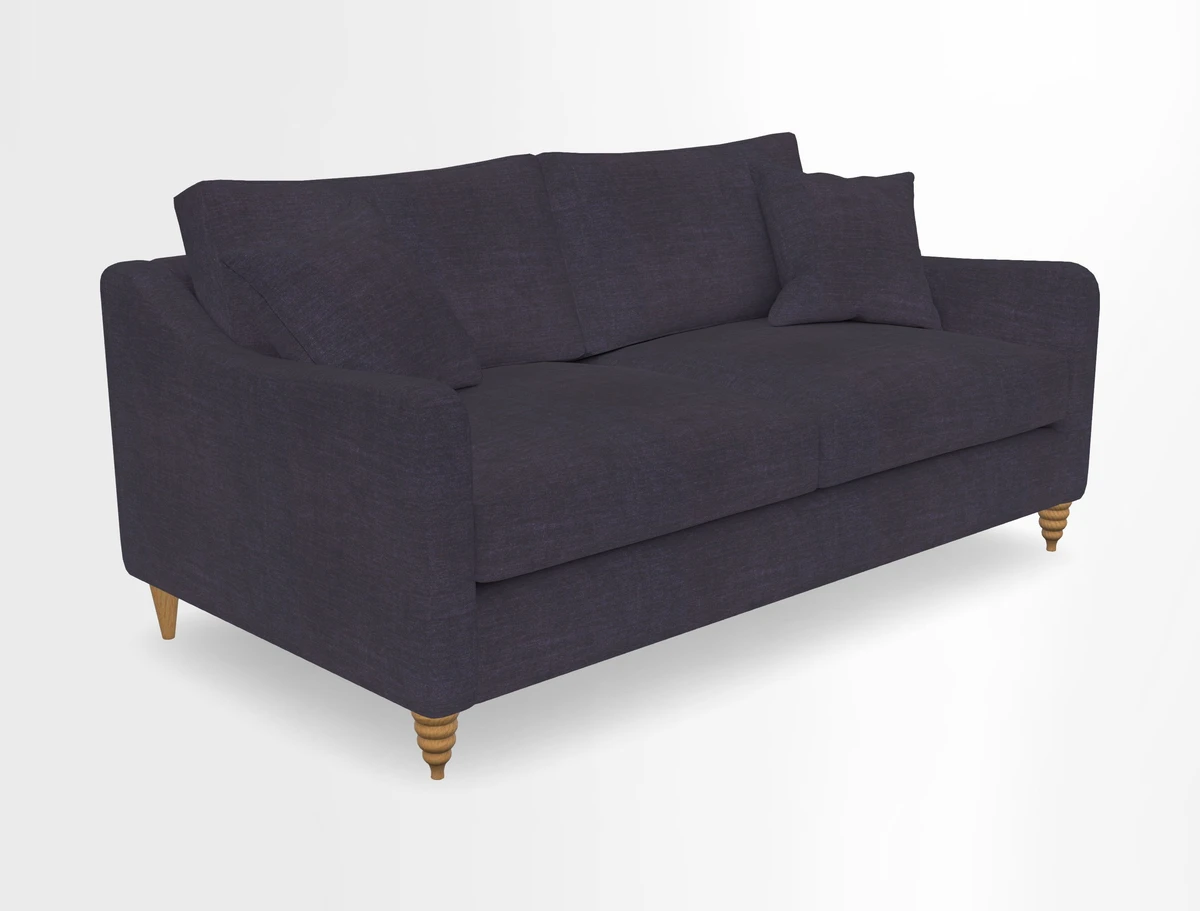 Rye 3 Seater Sofa in Herringbone Shadow
