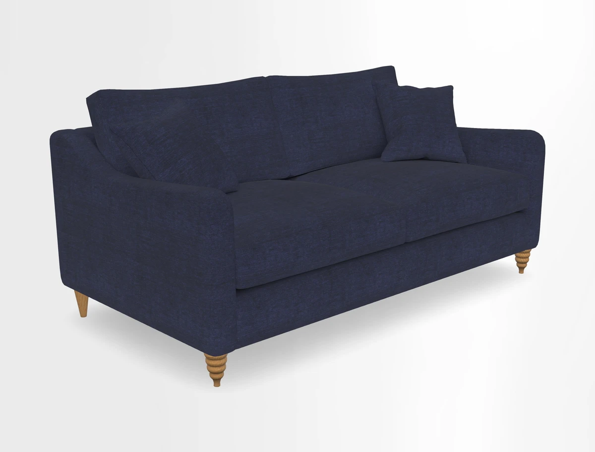 Rye 3 Seater Sofa in Herringbone Shadow