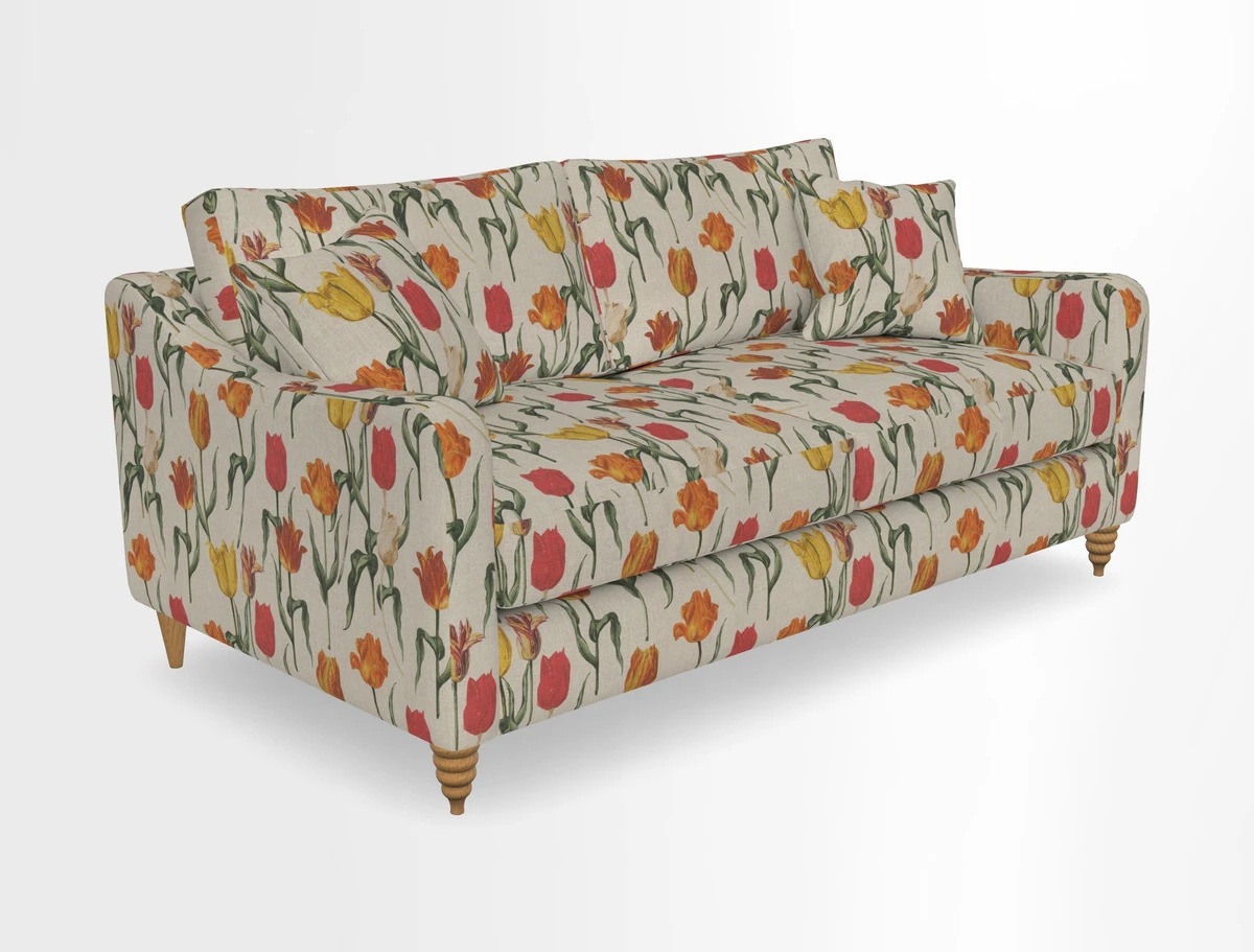 Rye 3 Seater Sofa in Herringbone Shadow
