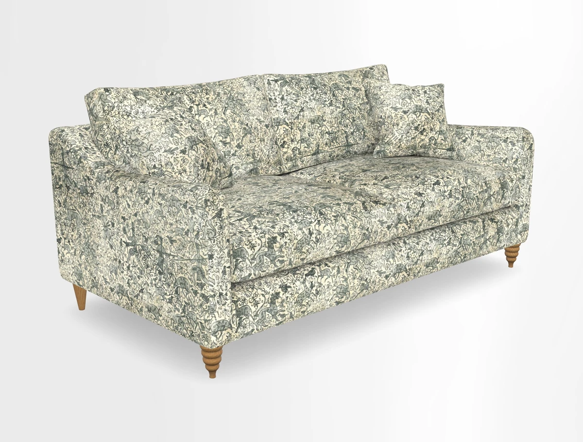 Rye 3 Seater Sofa in Herringbone Shadow