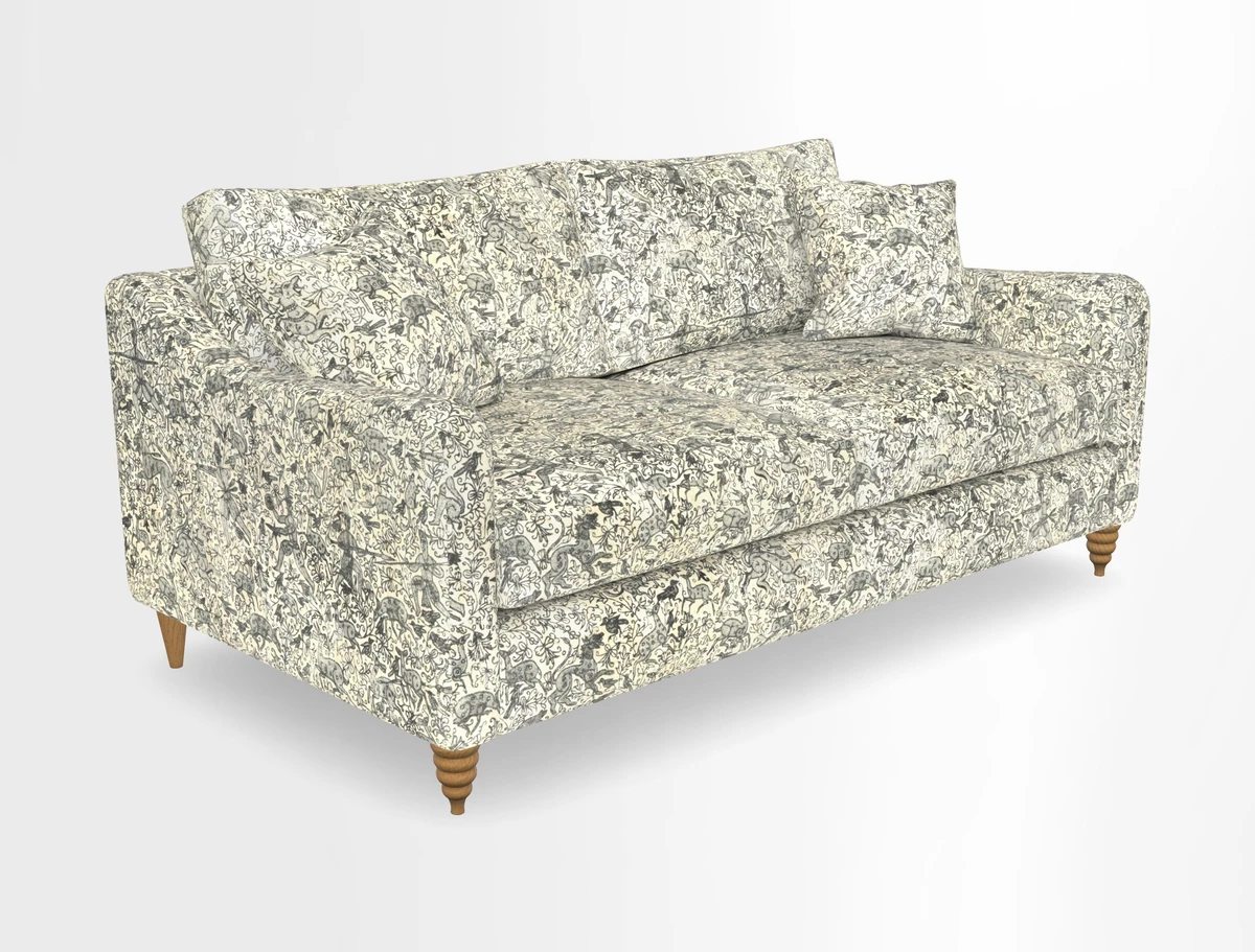 Rye 3 Seater Sofa in Herringbone Shadow