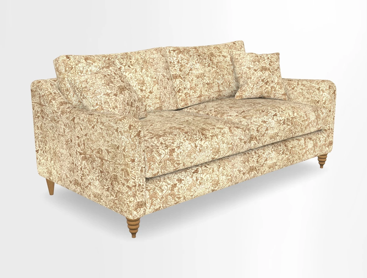 Rye 3 Seater Sofa in Herringbone Shadow