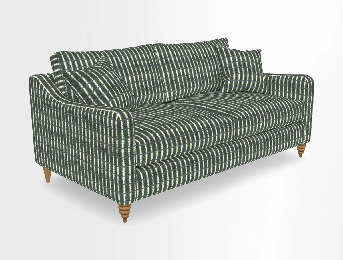 Rye 3 Seater Sofa in Herringbone Shadow