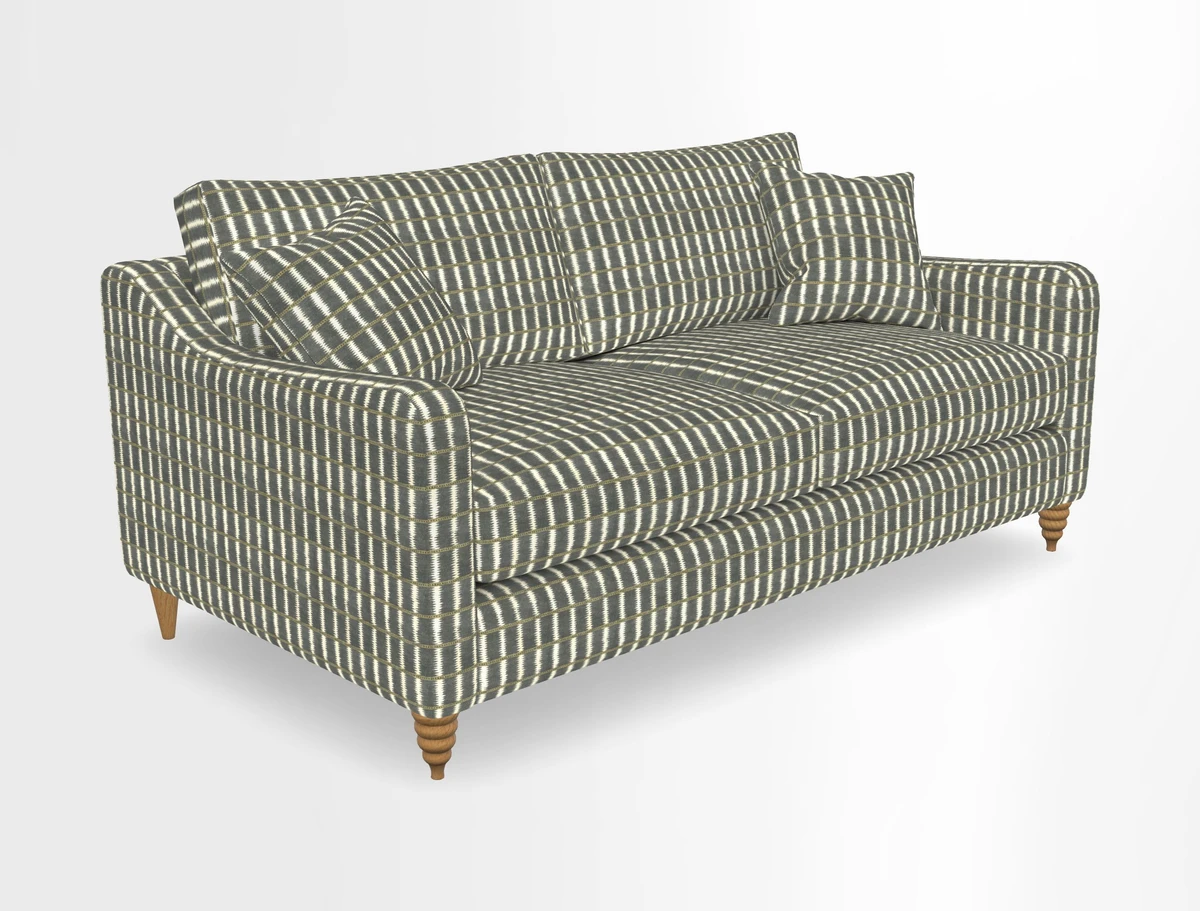 Rye 3 Seater Sofa in Herringbone Shadow