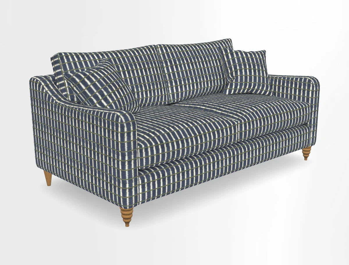 Rye 3 Seater Sofa in Herringbone Shadow