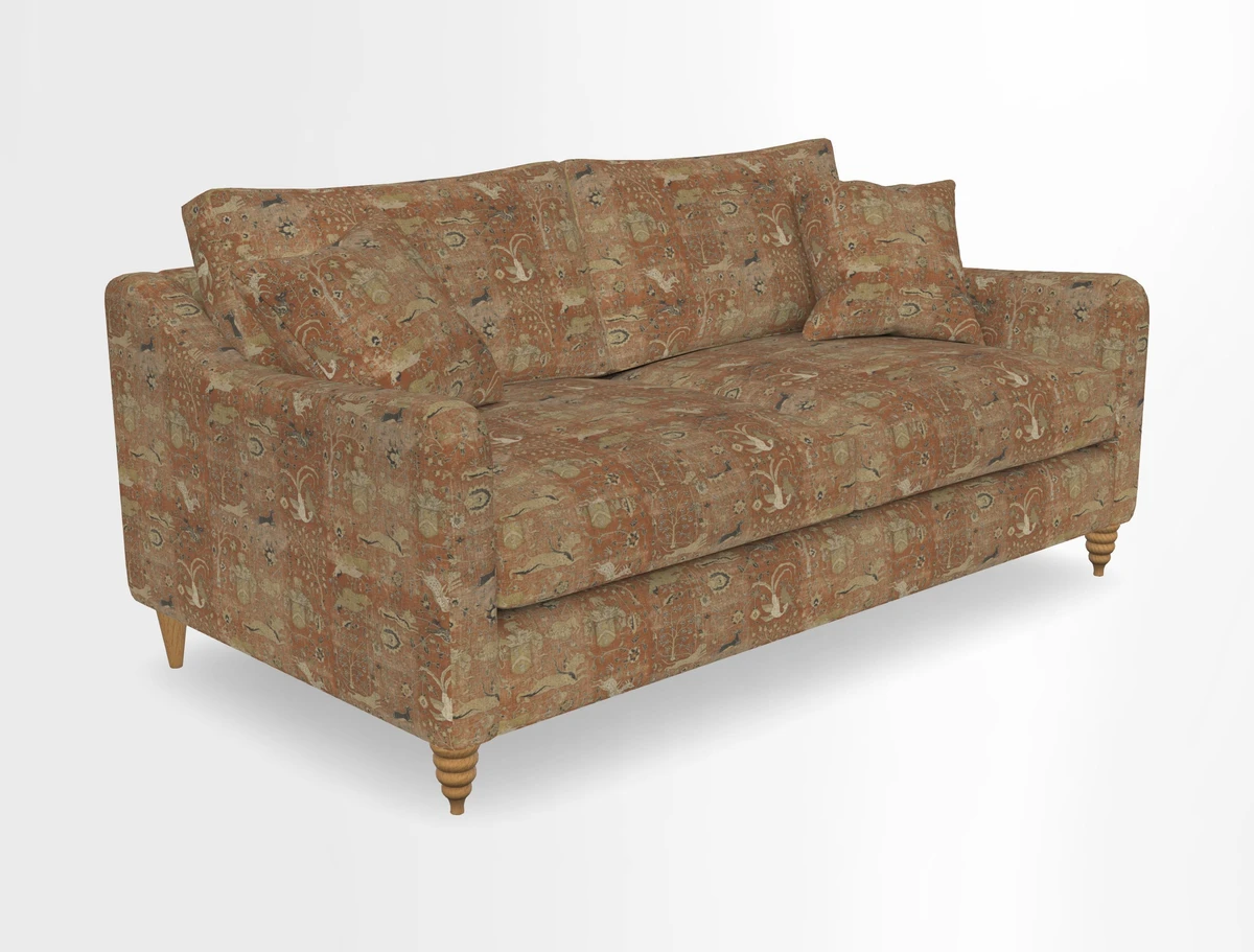 Rye 3 Seater Sofa in Herringbone Shadow