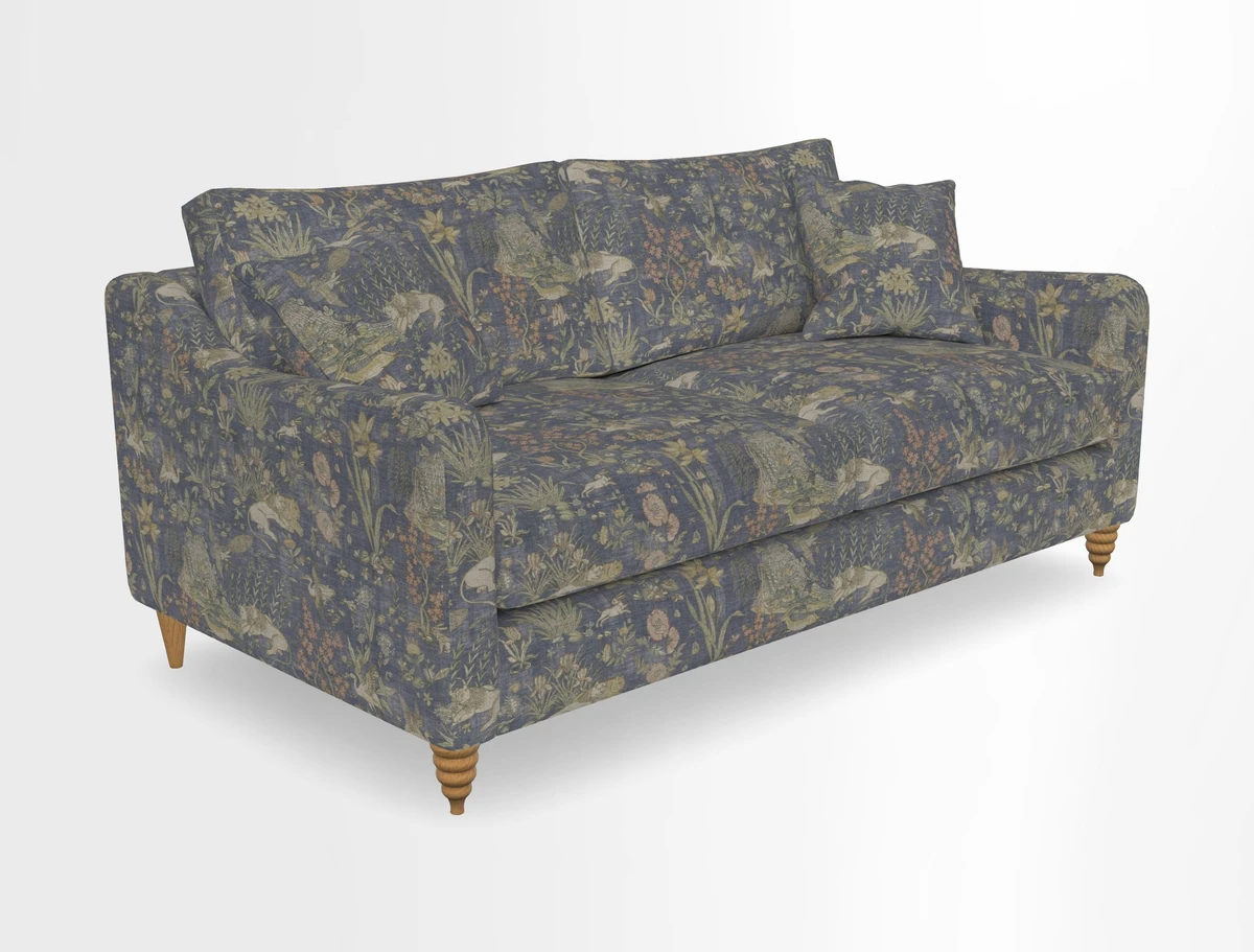 Rye 3 Seater Sofa in Herringbone Shadow