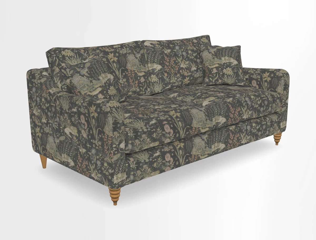 Rye 3 Seater Sofa in Herringbone Shadow