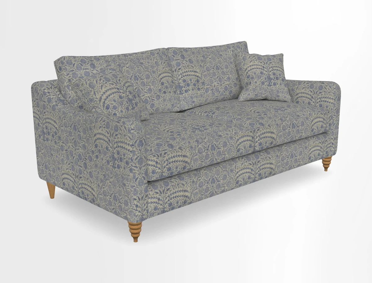 Rye 3 Seater Sofa in Herringbone Shadow