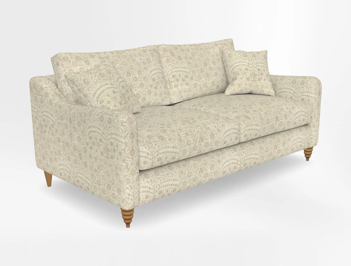 Rye 3 Seater Sofa in Herringbone Shadow