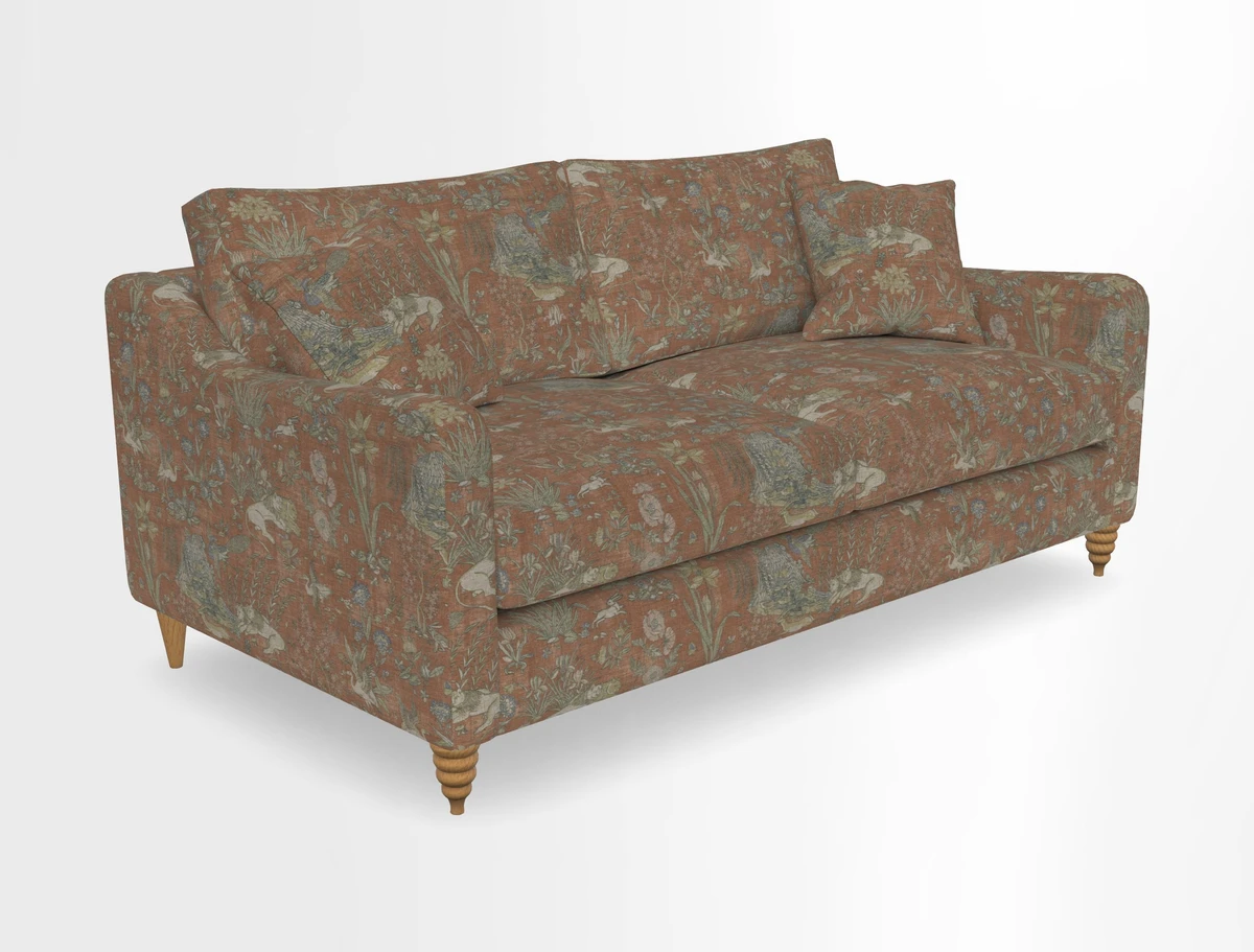 Rye 3 Seater Sofa in Herringbone Shadow