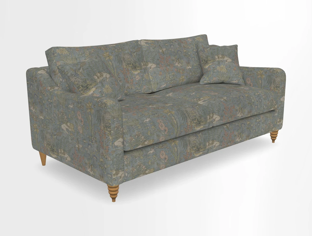 Rye 3 Seater Sofa in Herringbone Shadow