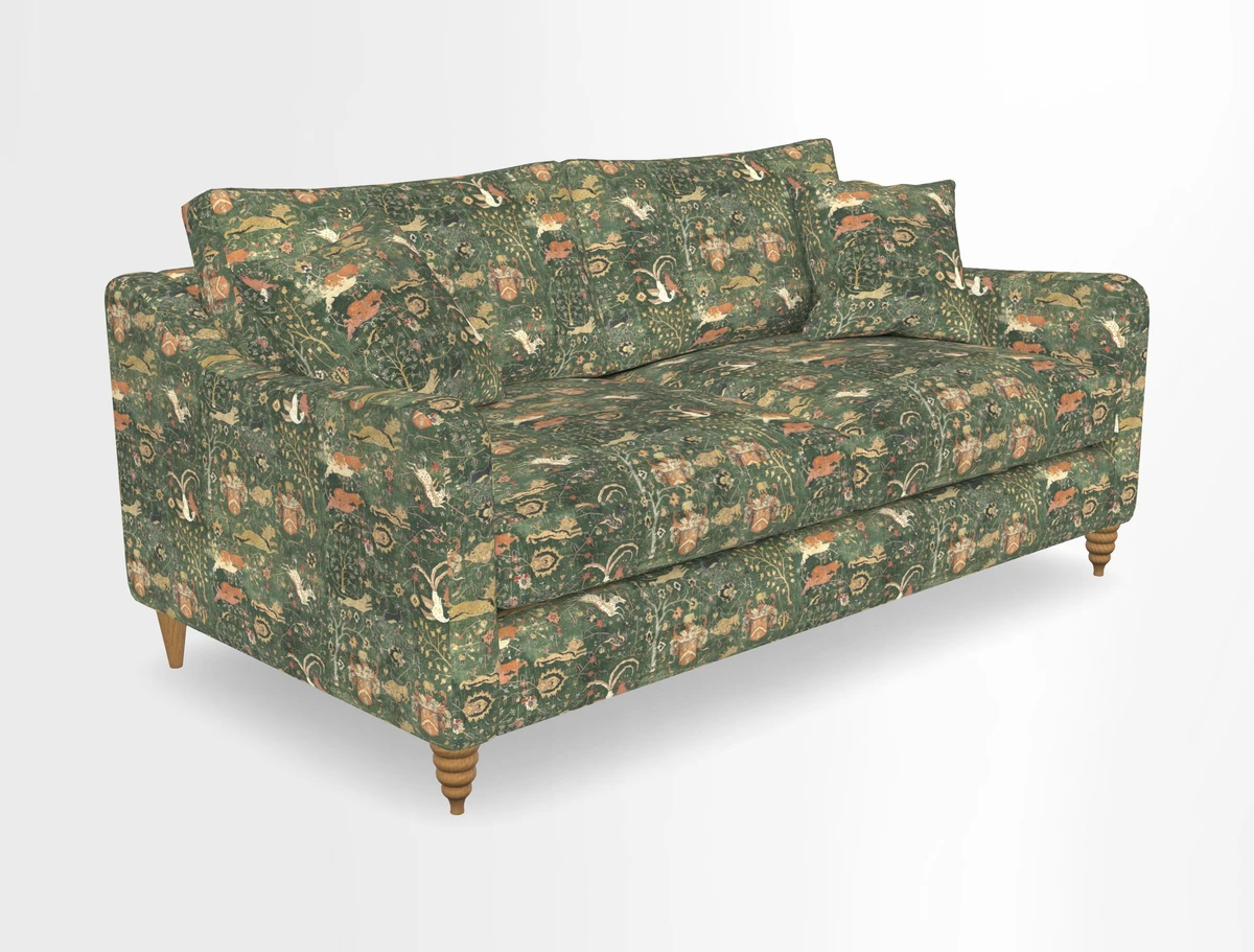 Rye 3 Seater Sofa in Herringbone Shadow