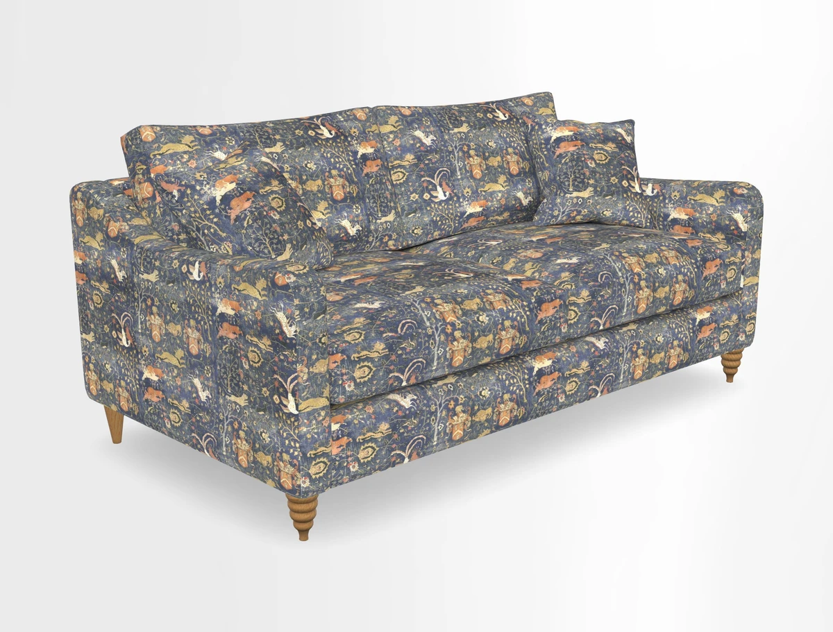 Rye 3 Seater Sofa in Herringbone Shadow