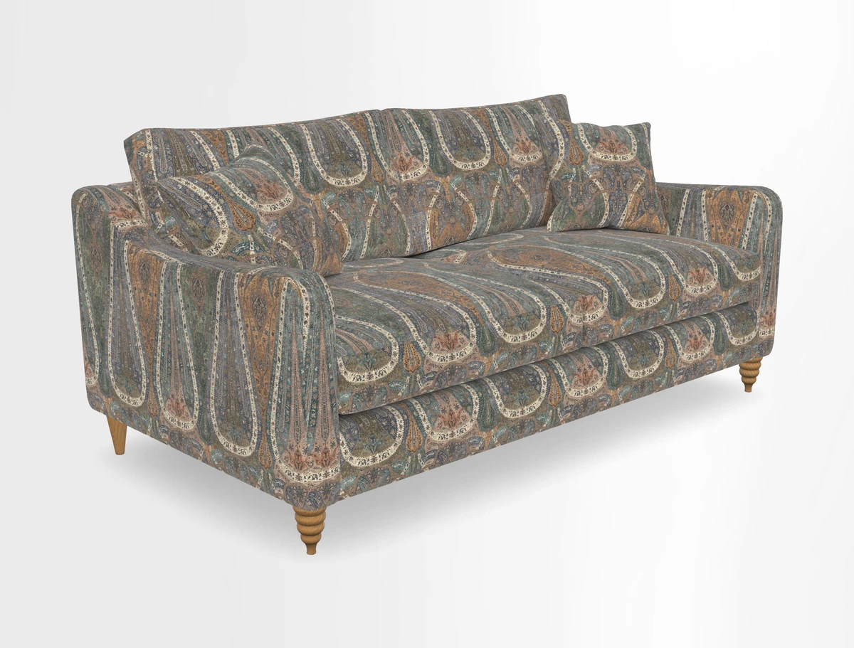 Rye 3 Seater Sofa in Herringbone Shadow