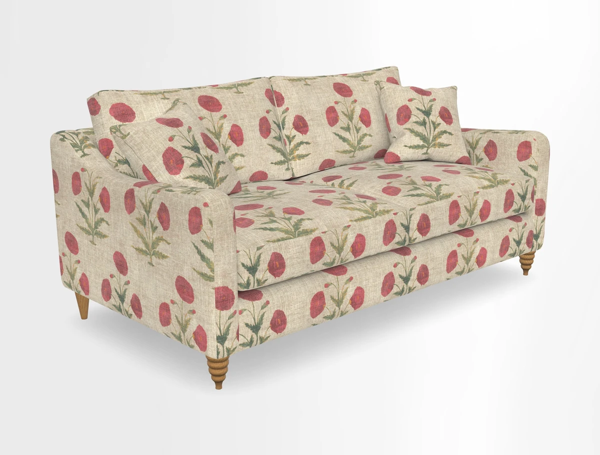 Rye 3 Seater Sofa in Herringbone Shadow