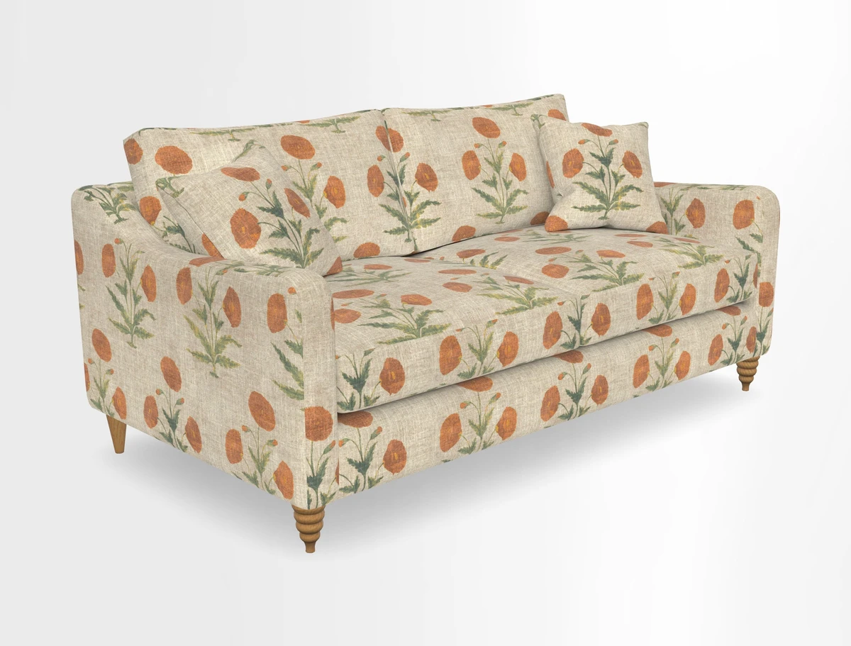 Rye 3 Seater Sofa in Herringbone Shadow