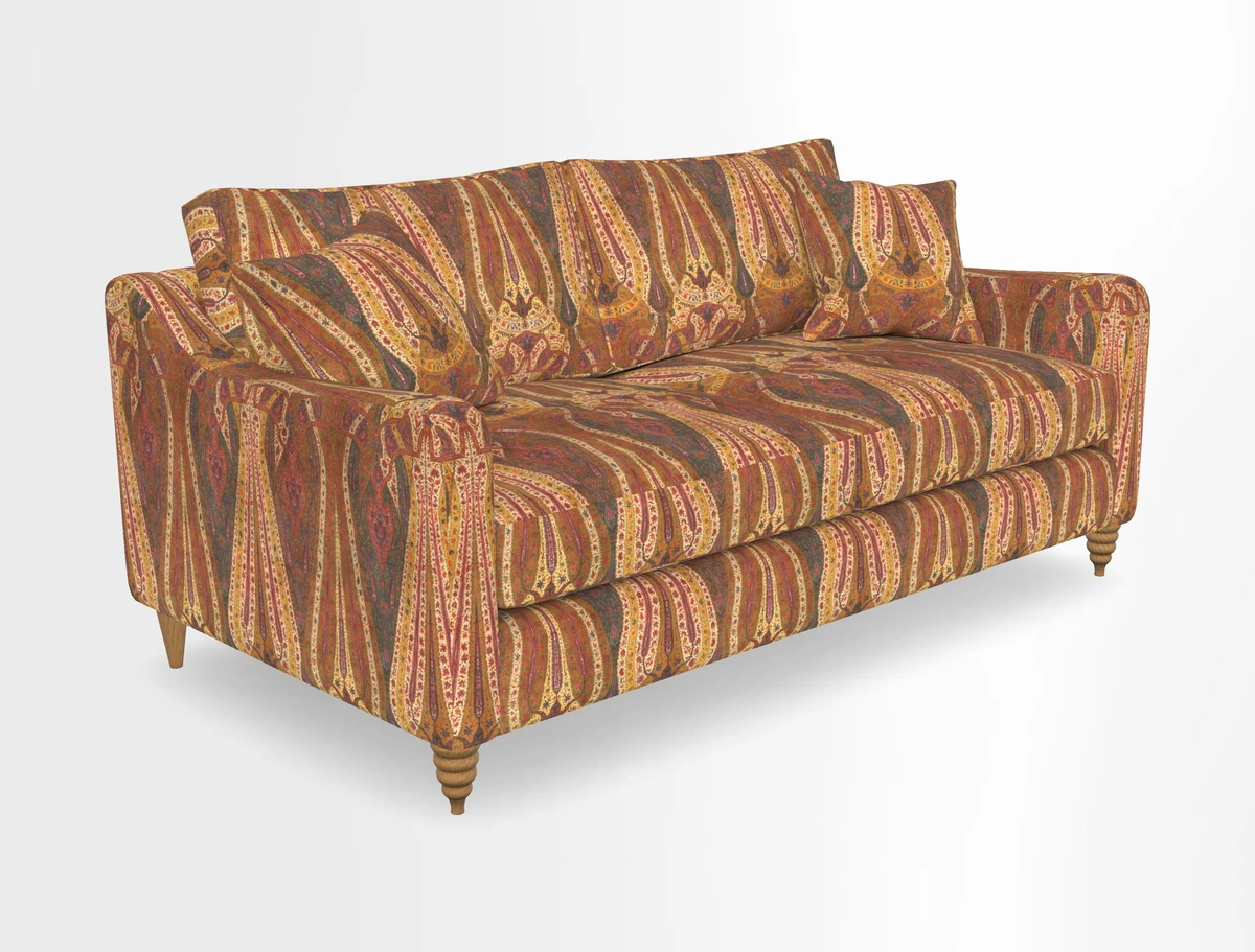 Rye 3 Seater Sofa in Herringbone Shadow