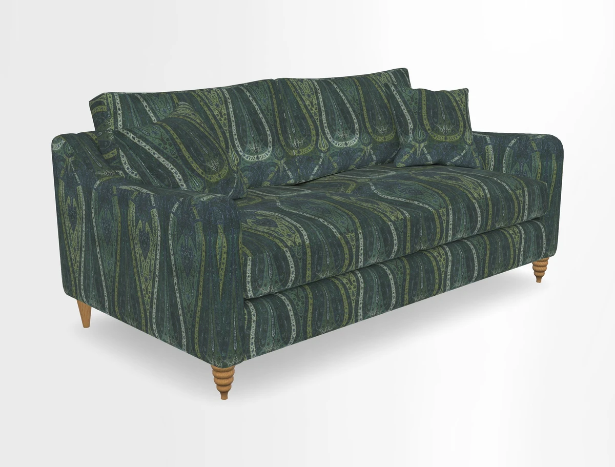 Rye 3 Seater Sofa in Herringbone Shadow
