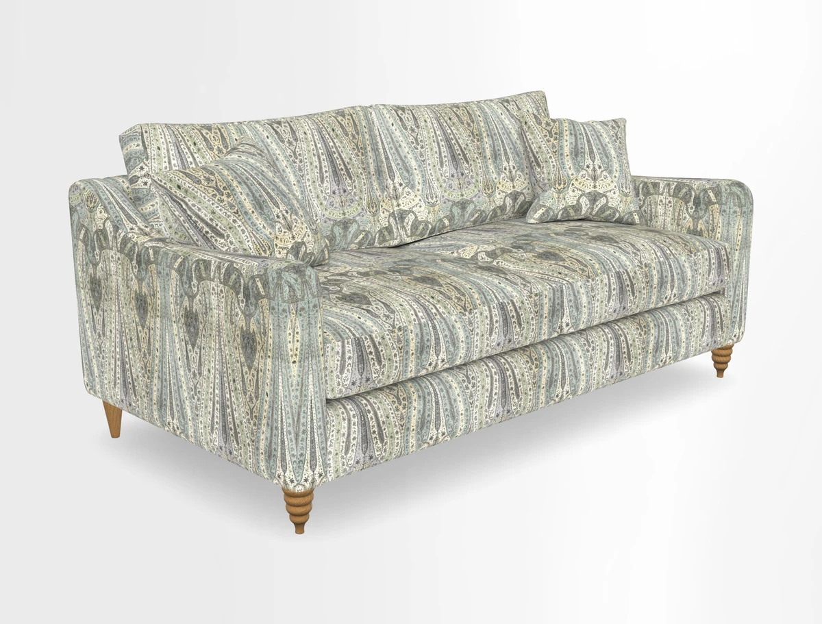 Rye 3 Seater Sofa in Herringbone Shadow