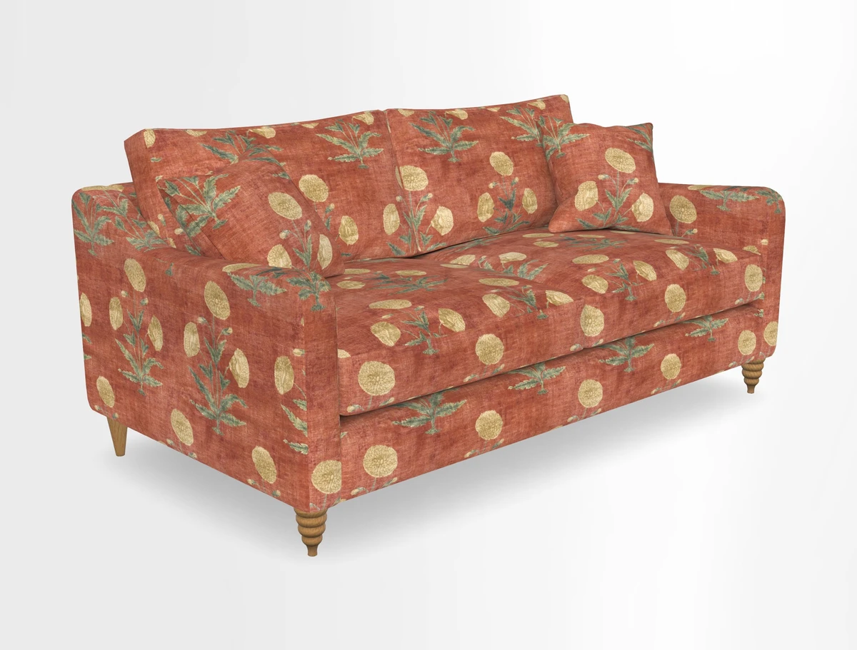 Rye 3 Seater Sofa in Herringbone Shadow