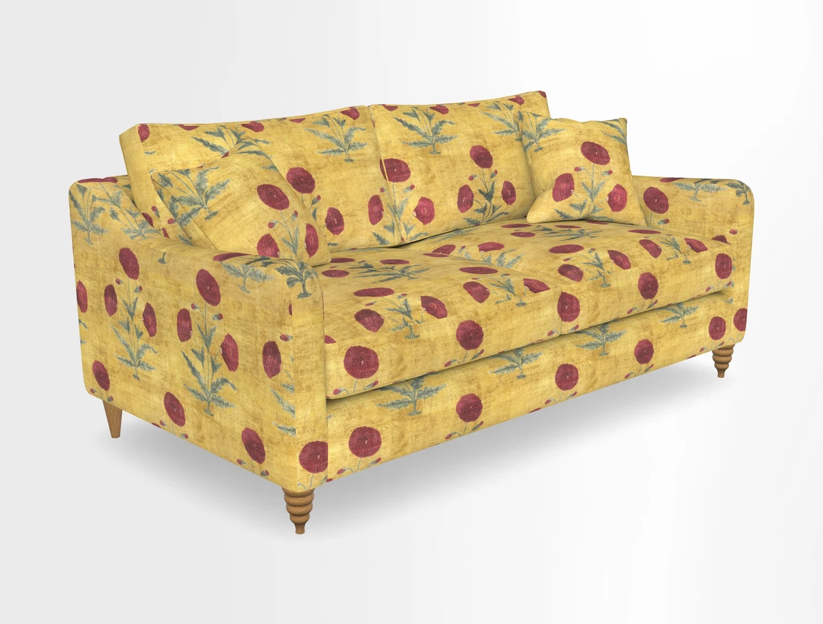 Rye 3 Seater Sofa in Herringbone Shadow