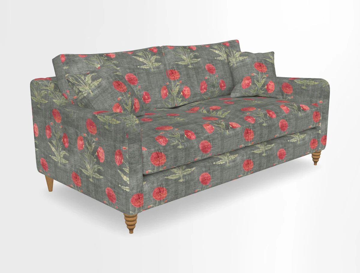 Rye 3 Seater Sofa in Herringbone Shadow