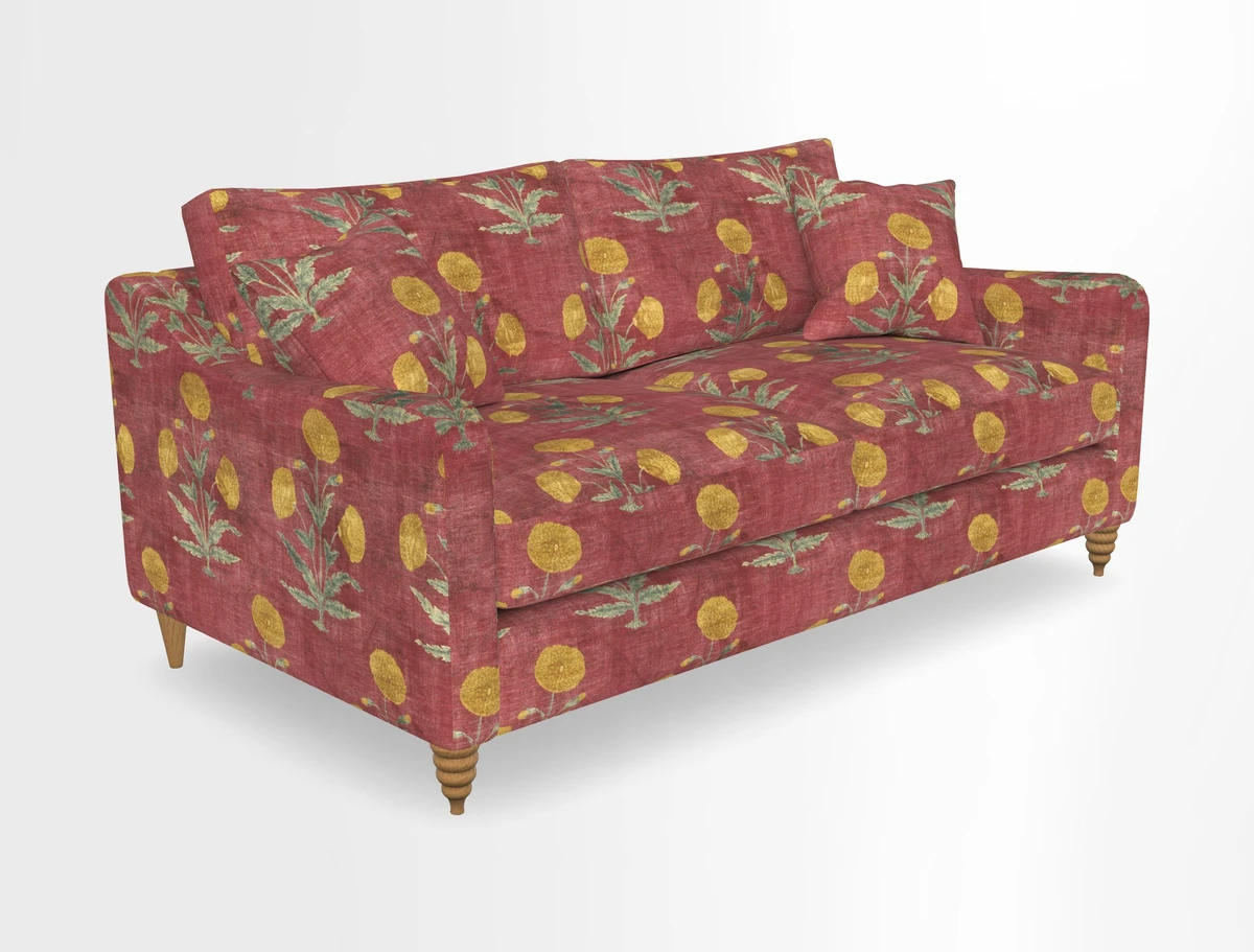 Rye 3 Seater Sofa in Herringbone Shadow