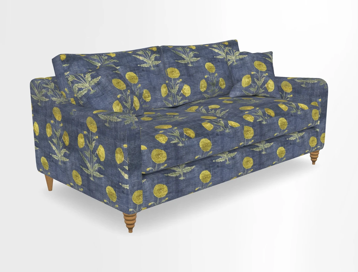 Rye 3 Seater Sofa in Herringbone Shadow