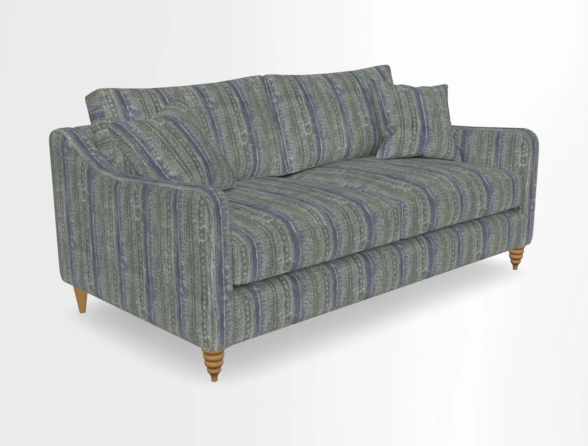 Rye 3 Seater Sofa in Herringbone Shadow
