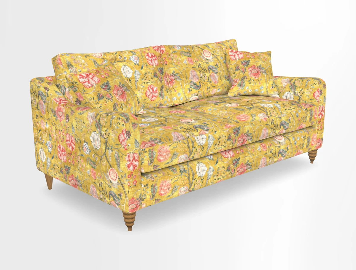 Rye 3 Seater Sofa in Herringbone Shadow