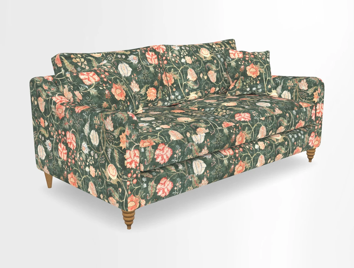 Rye 3 Seater Sofa in Herringbone Shadow