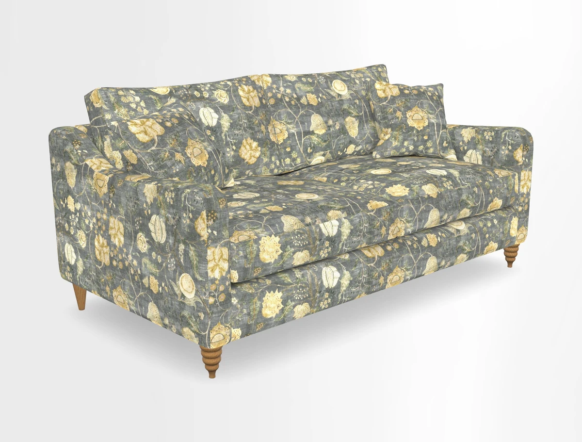 Rye 3 Seater Sofa in Herringbone Shadow