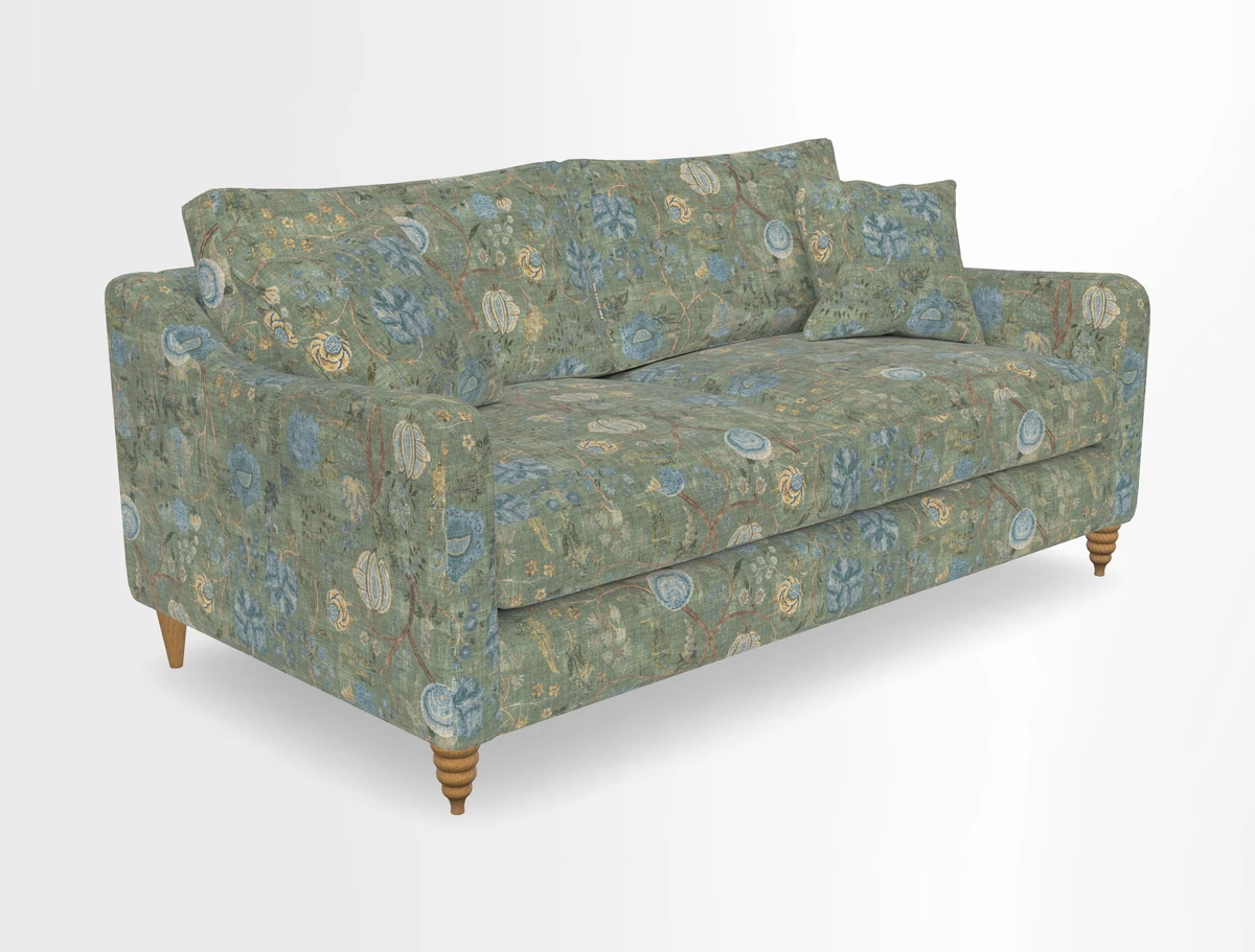 Rye 3 Seater Sofa in Herringbone Shadow