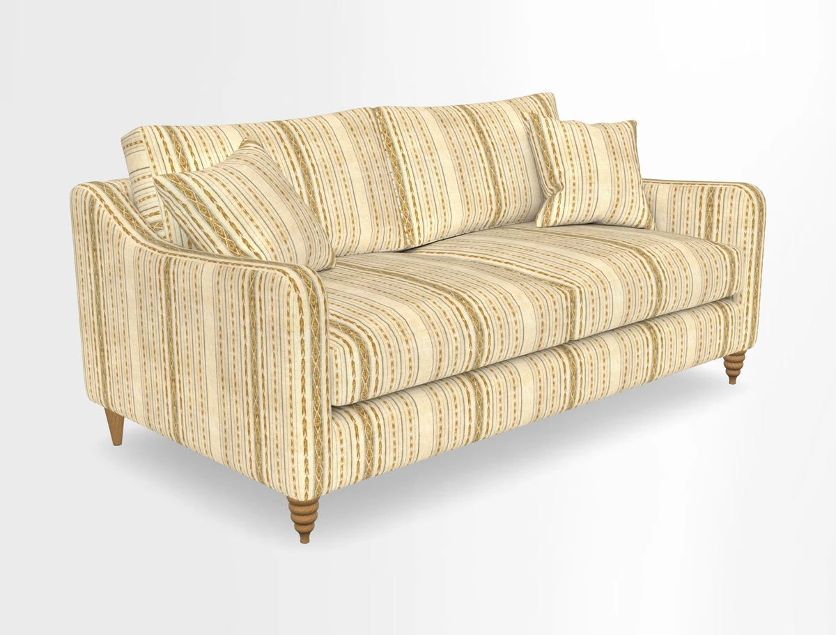 Rye 3 Seater Sofa in Herringbone Shadow
