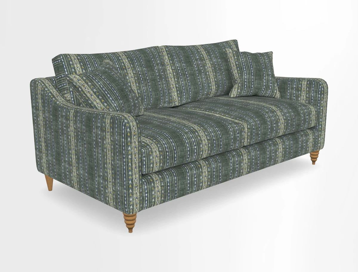 Rye 3 Seater Sofa in Herringbone Shadow