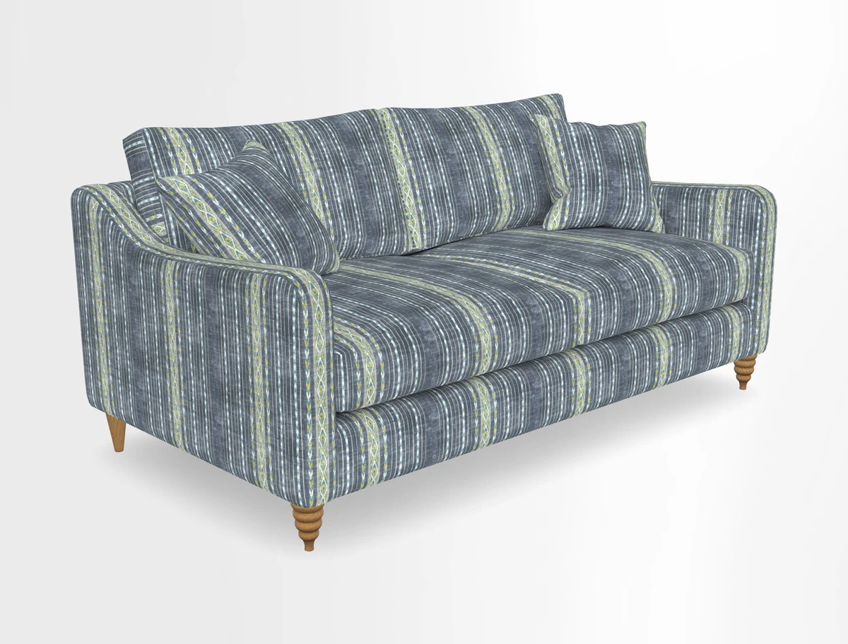 Rye 3 Seater Sofa in Herringbone Shadow
