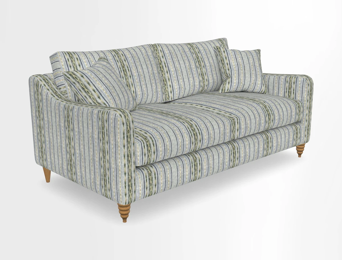 Rye 3 Seater Sofa in Herringbone Shadow