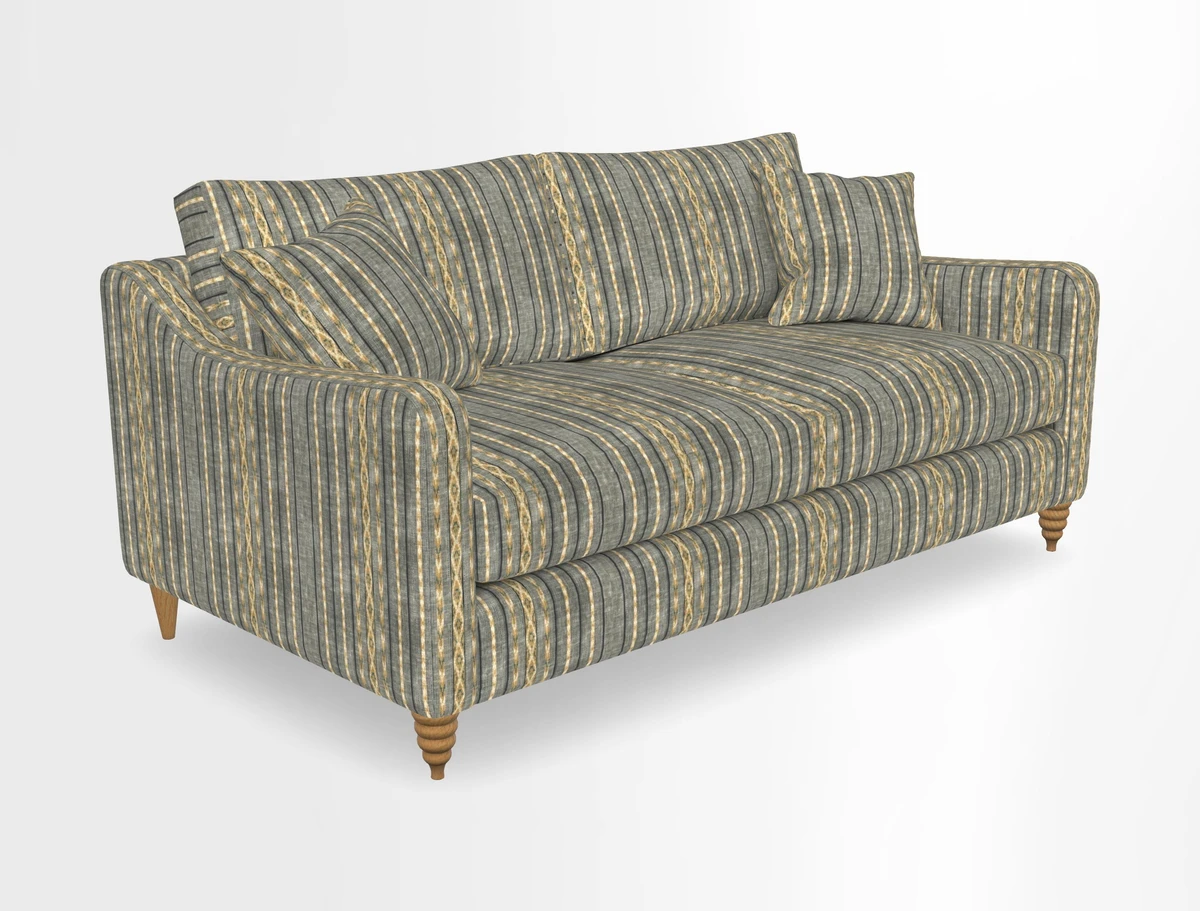 Rye 3 Seater Sofa in Herringbone Shadow