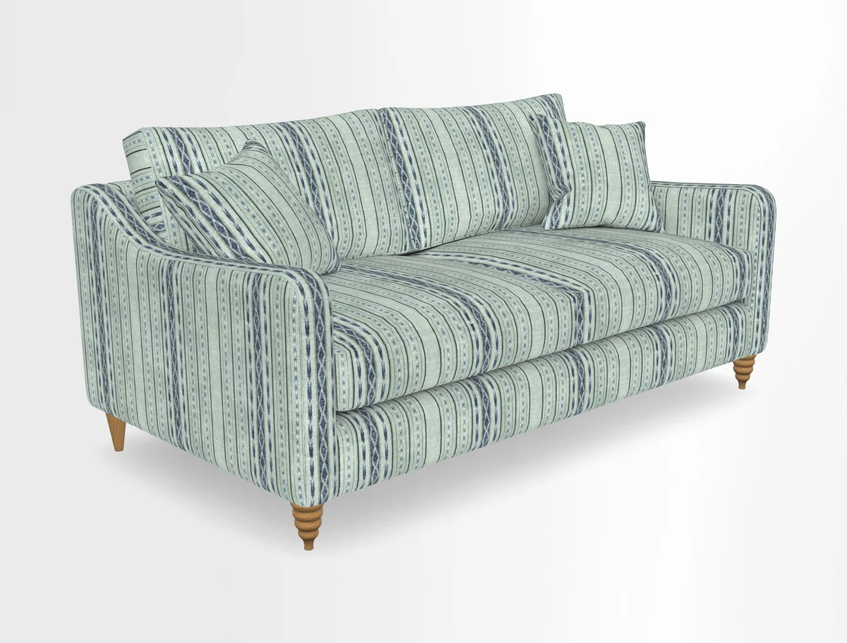 Rye 3 Seater Sofa in Herringbone Shadow
