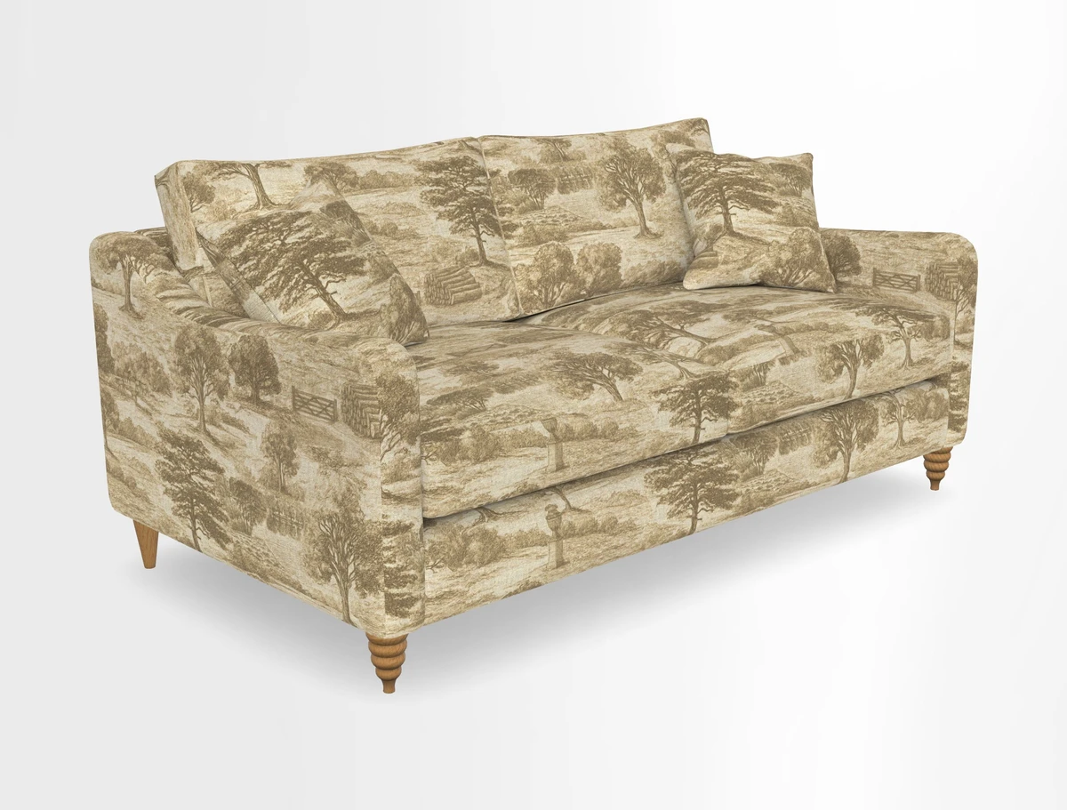 Rye 3 Seater Sofa in Herringbone Shadow