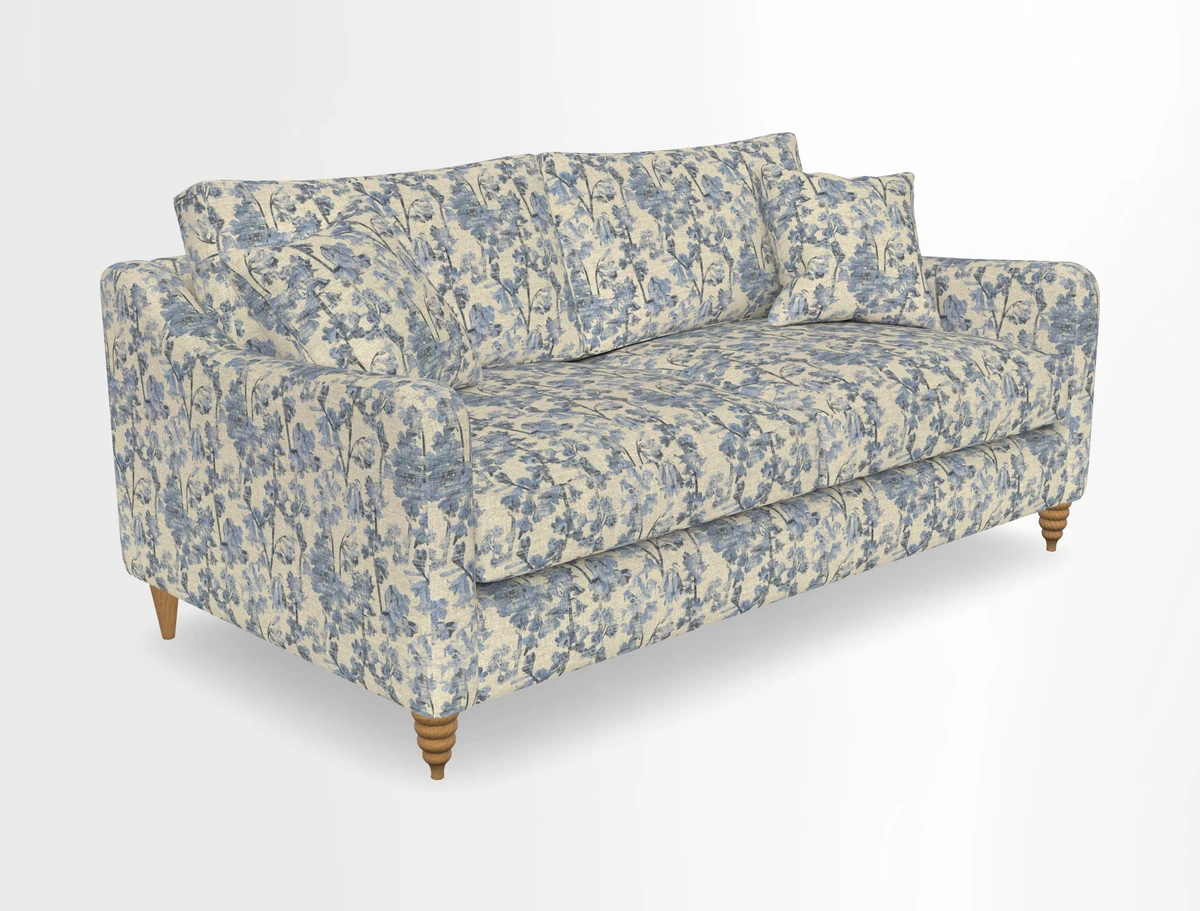 Rye 3 Seater Sofa in Herringbone Shadow