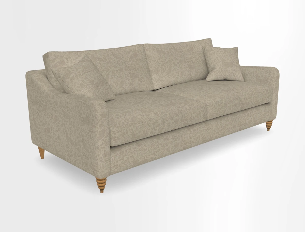 Rye 4 Seater Sofa in Herringbone Shadow