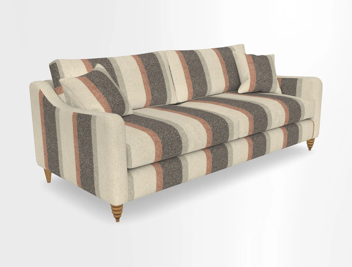 Rye 4 Seater Sofa in Herringbone Shadow