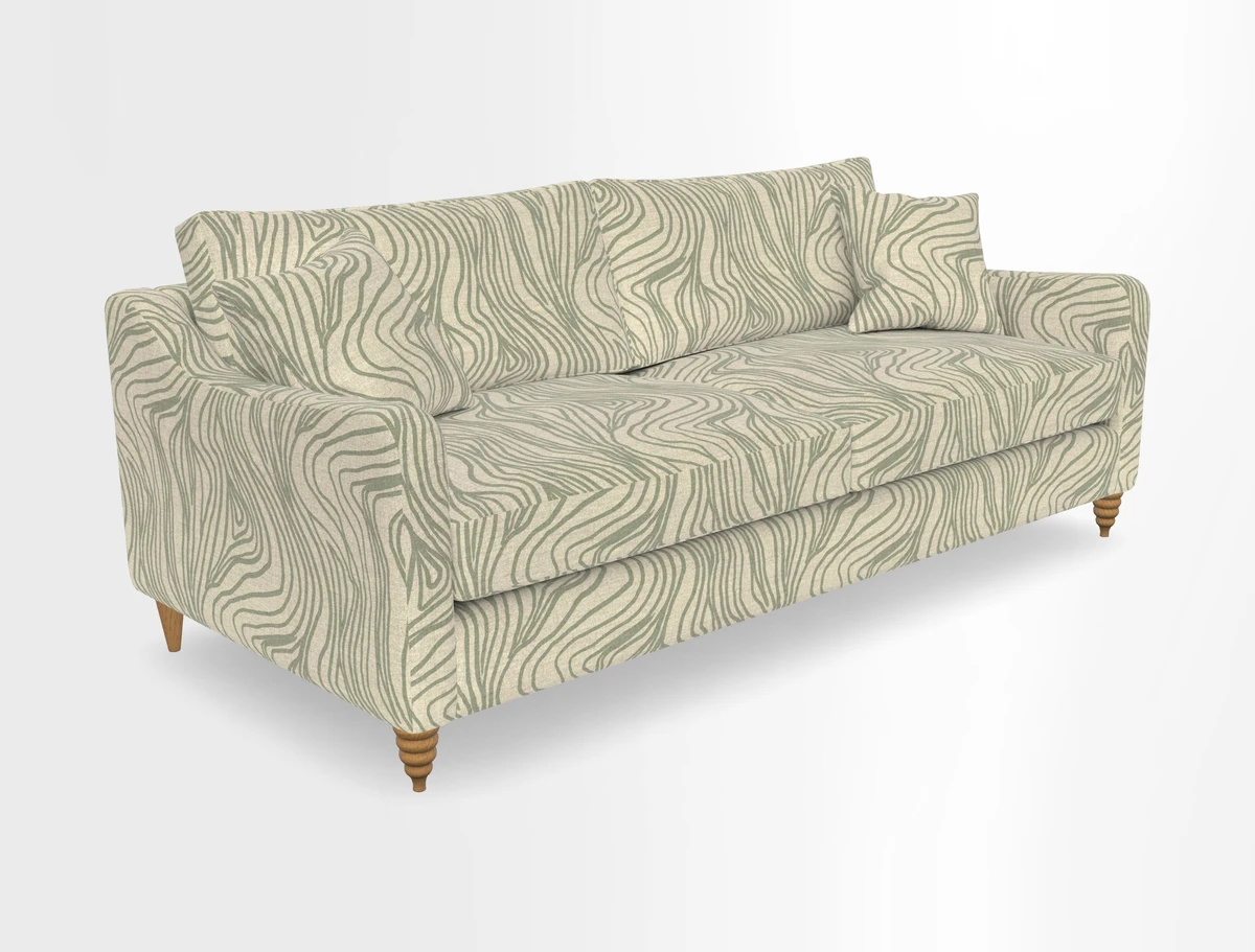 Rye 4 Seater Sofa in Herringbone Shadow