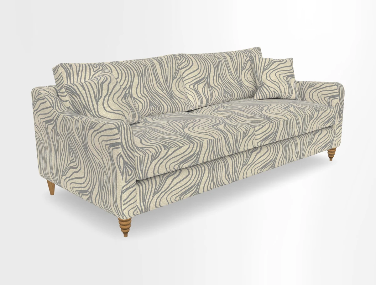 Rye 4 Seater Sofa in Herringbone Shadow