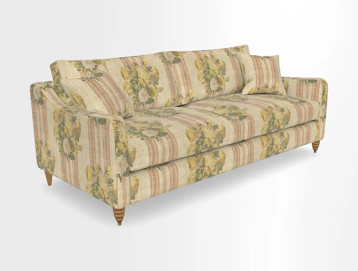 Rye 4 Seater Sofa in Herringbone Shadow